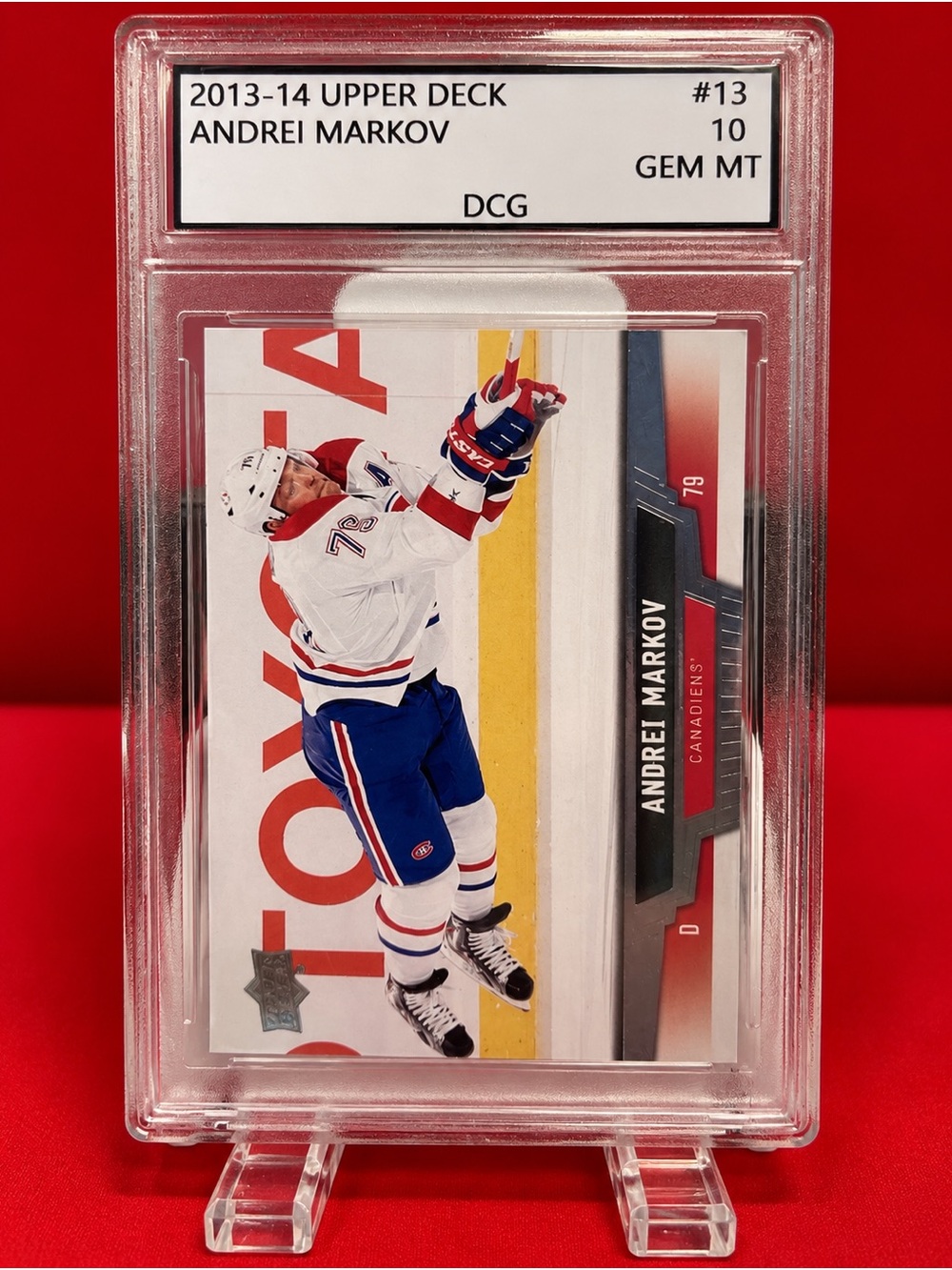 2013-14 Upper Deck Andrei Markov Hockey Trading Card - Montreal Canadiens